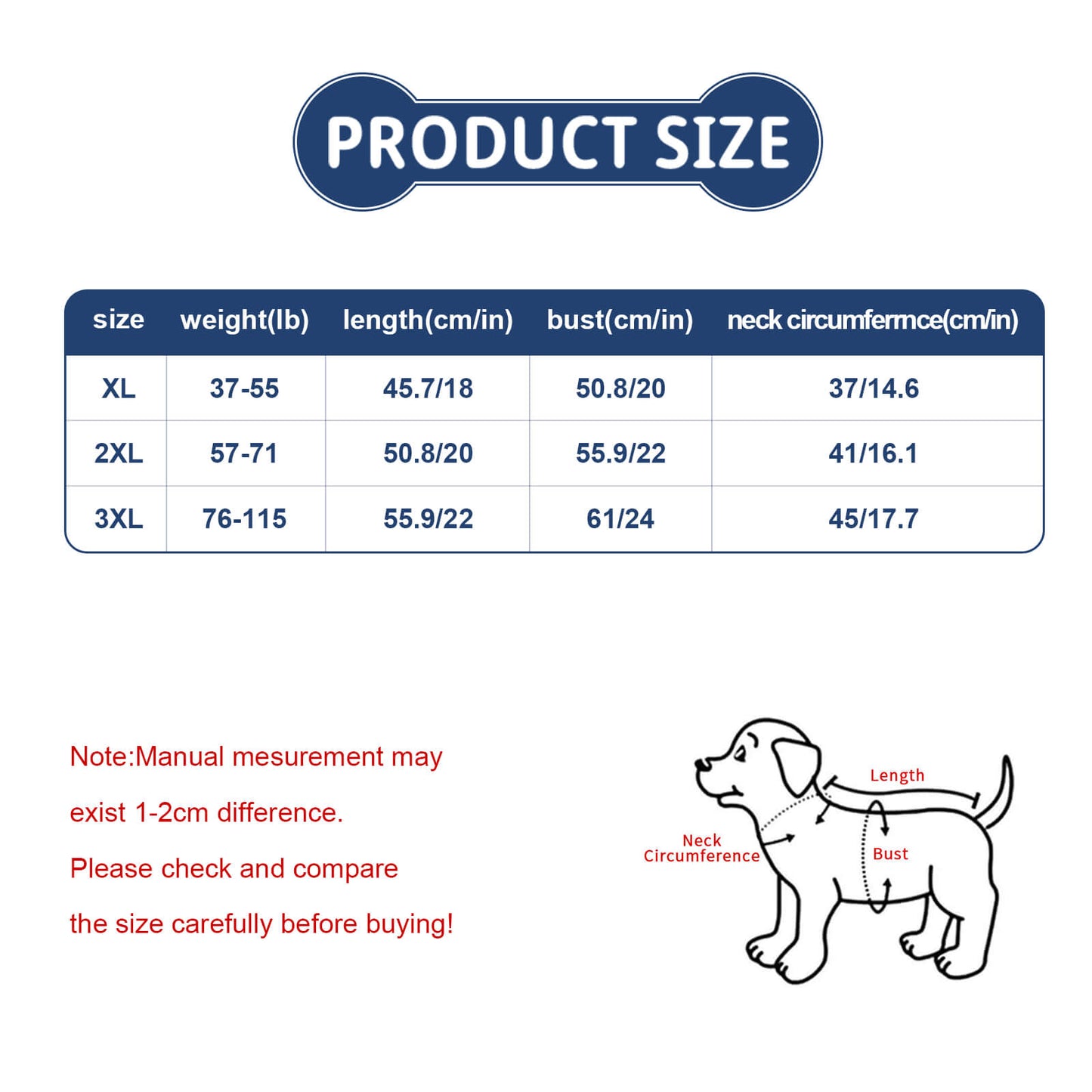 Vestito Estivo Large Taglia per Cani e Gatti con Balze e Stampa Personalizzata