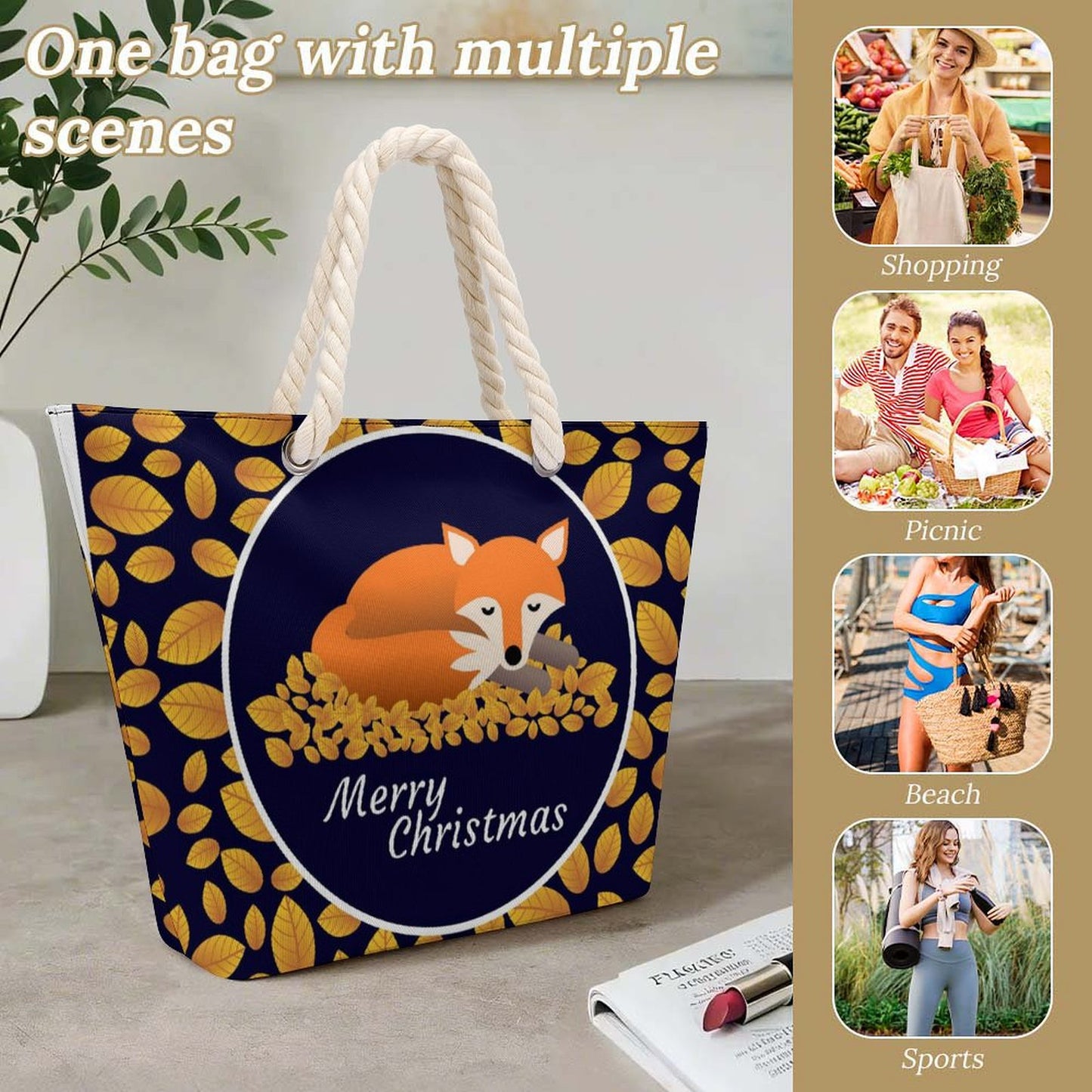 Borsa Tote Personalizzata Impermeabile | Shopper Grande Capacità