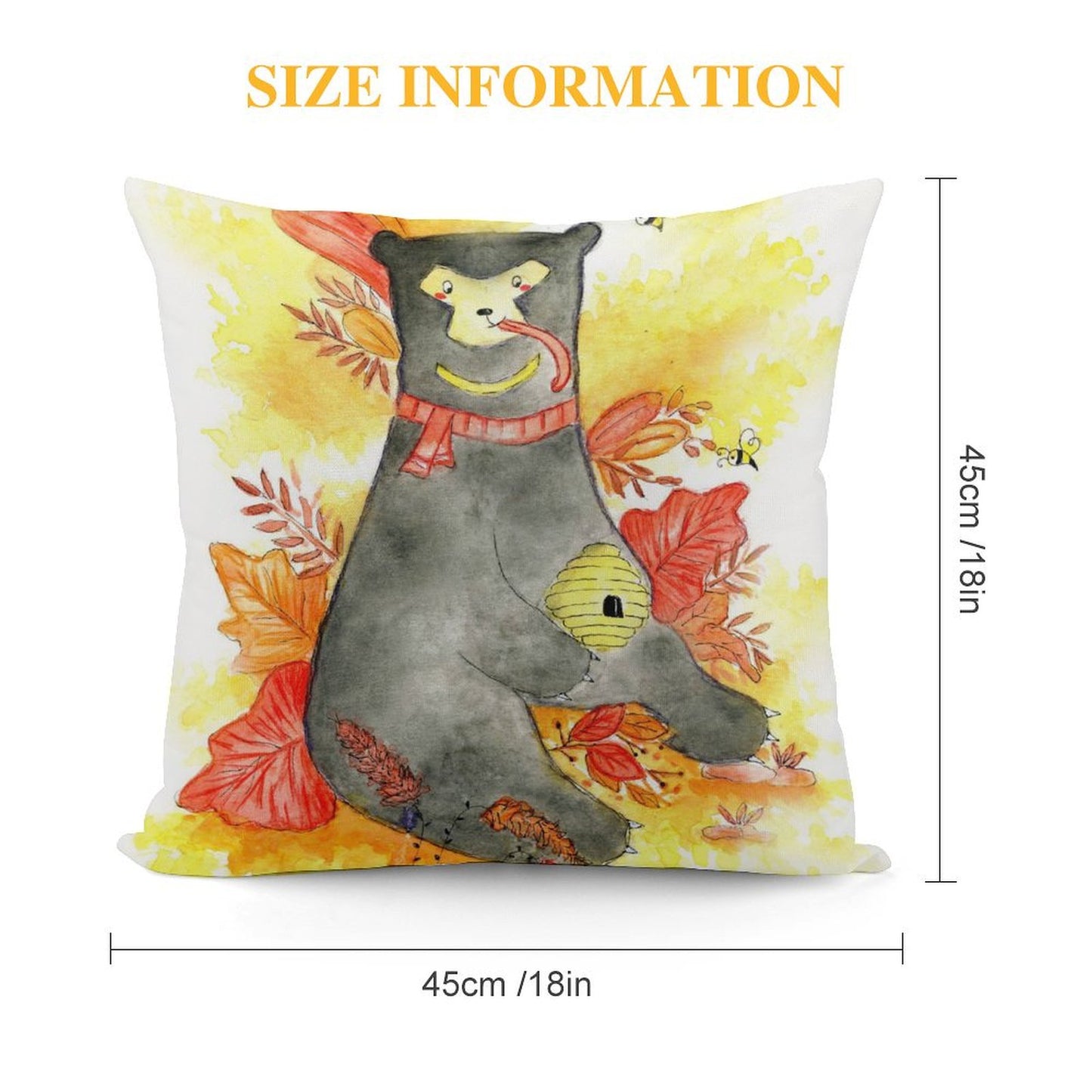 odera Cuscino Personalizzata con Foto 45x45 | Morbido Peluche