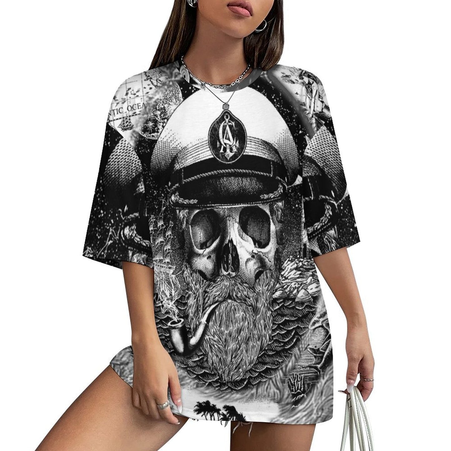 T-shirt Personalizzata Stile Ampio | Cotone Drop-Shoulder