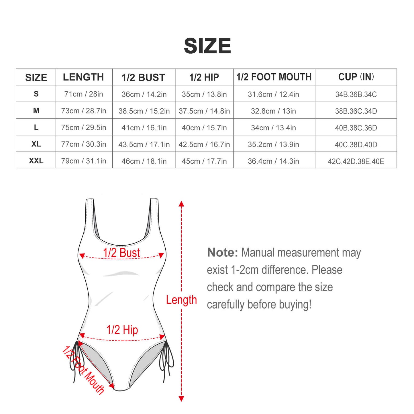 Costume Intero Donna con Spalline Regolabili | Personalizzabile con Stampa