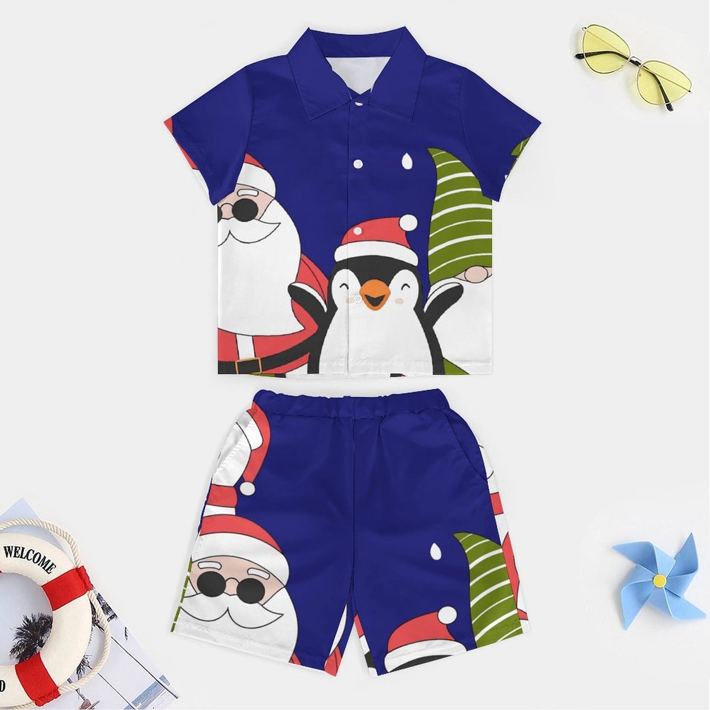 Completo Spiaggia Bambino Personalizzato | Set Camicia e Pantaloncino