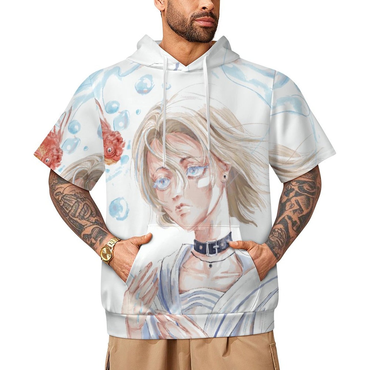 Felpa Uomo Maniche Corte Personalizzata | Tessuto Tecnico Air Layer