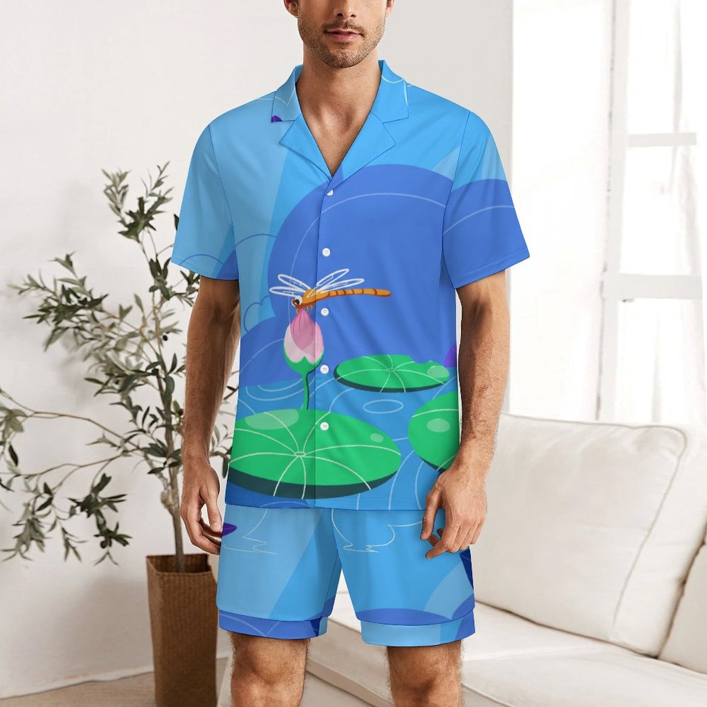 Pigiama Uomo Personalizzato Corto | Set Estivo con Foto | Idea Regalo