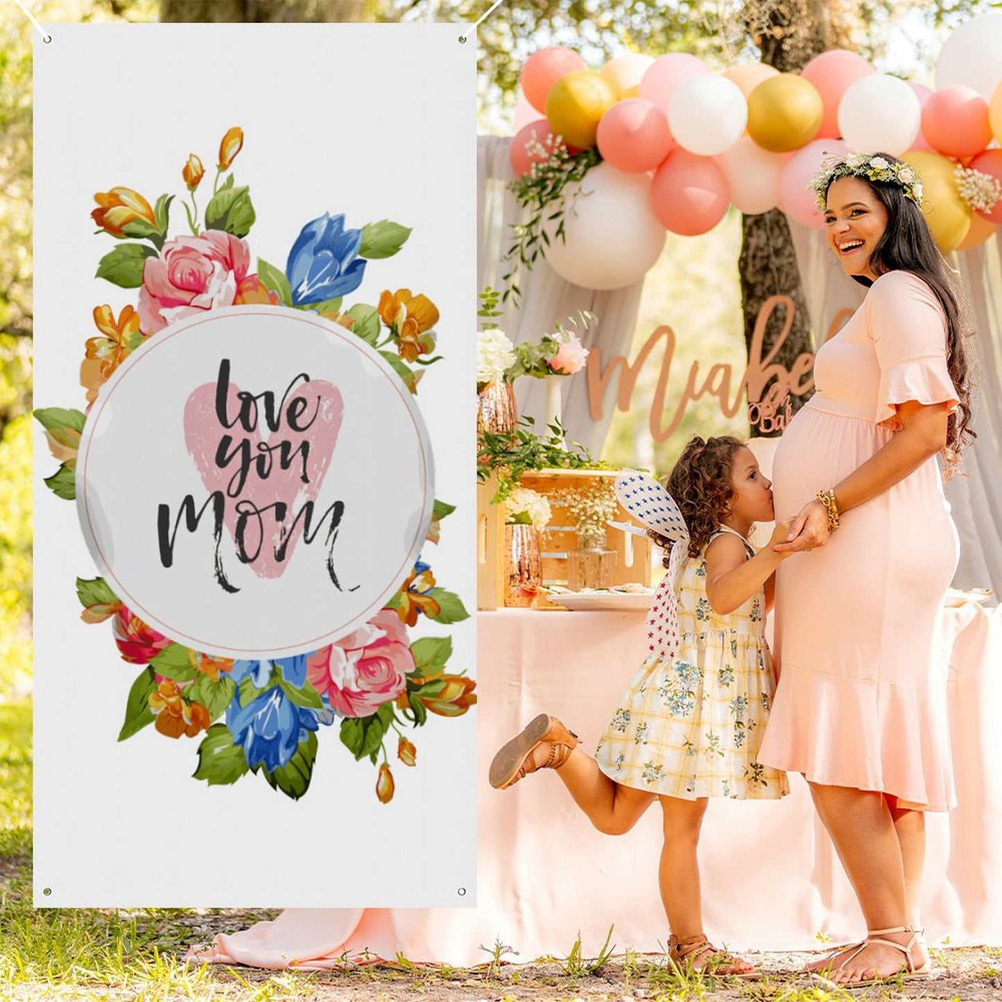 Striscione Personalizzato con Foto 90x180cm | Banner Decorativo per Feste