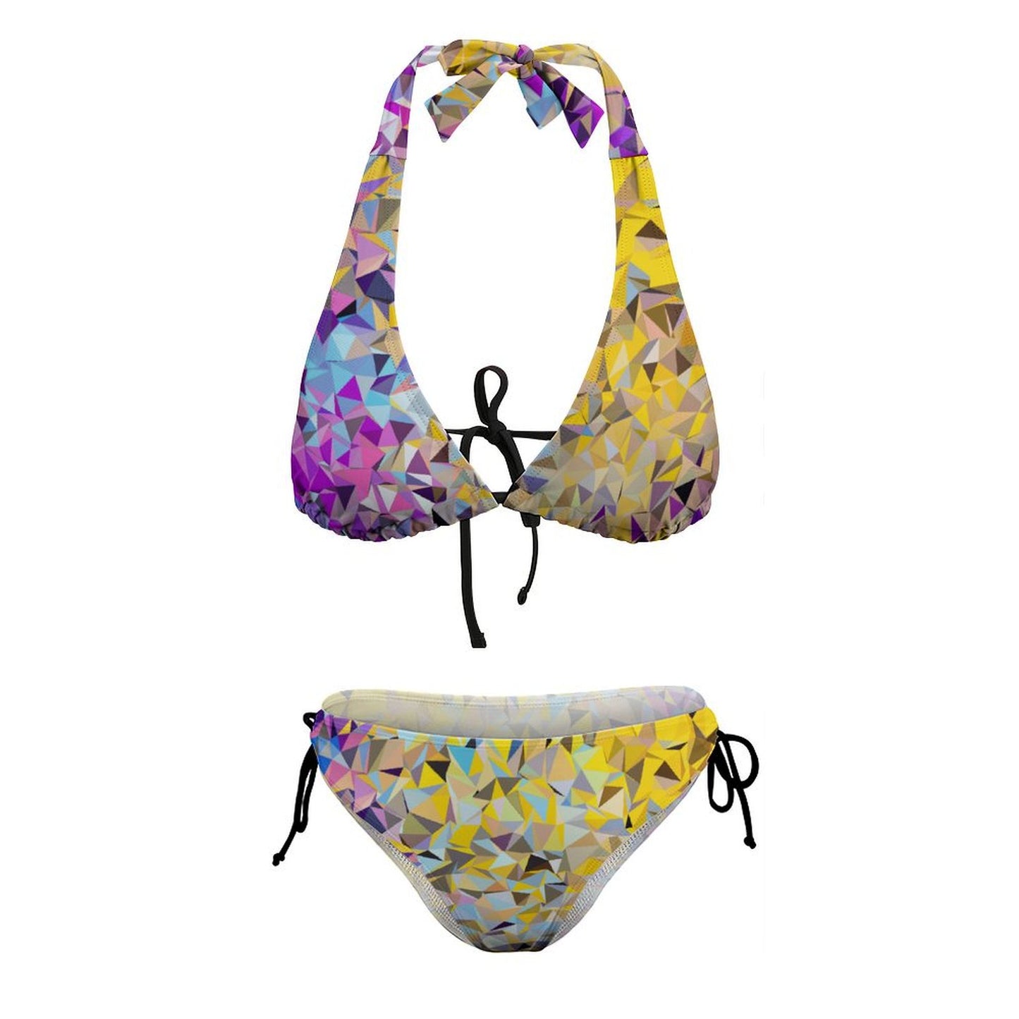 Bikini Personalizzato Donna | Stampa Unica | Costume Due Pezzi Regolabile