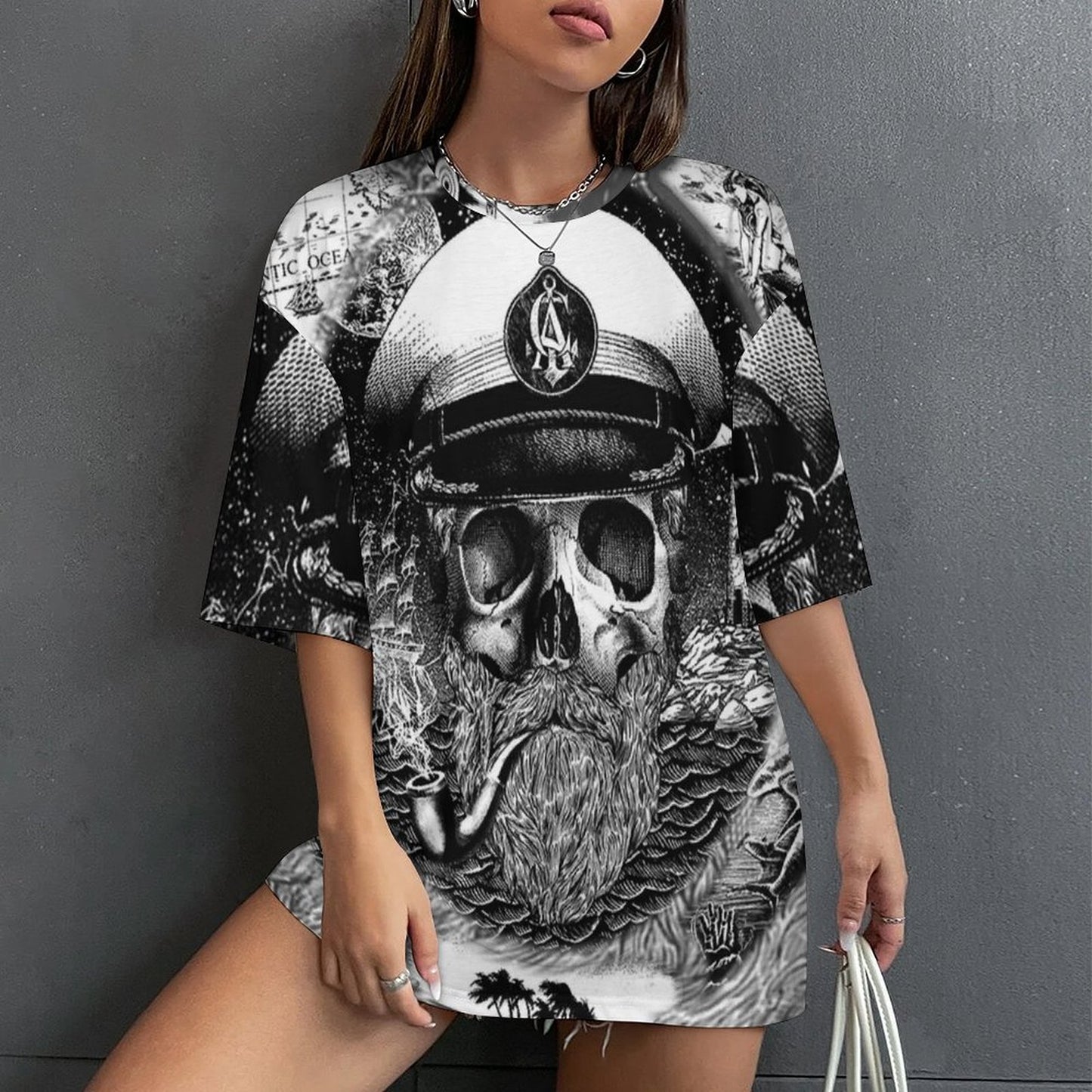 T-shirt Personalizzata Stile Ampio | Cotone Drop-Shoulder