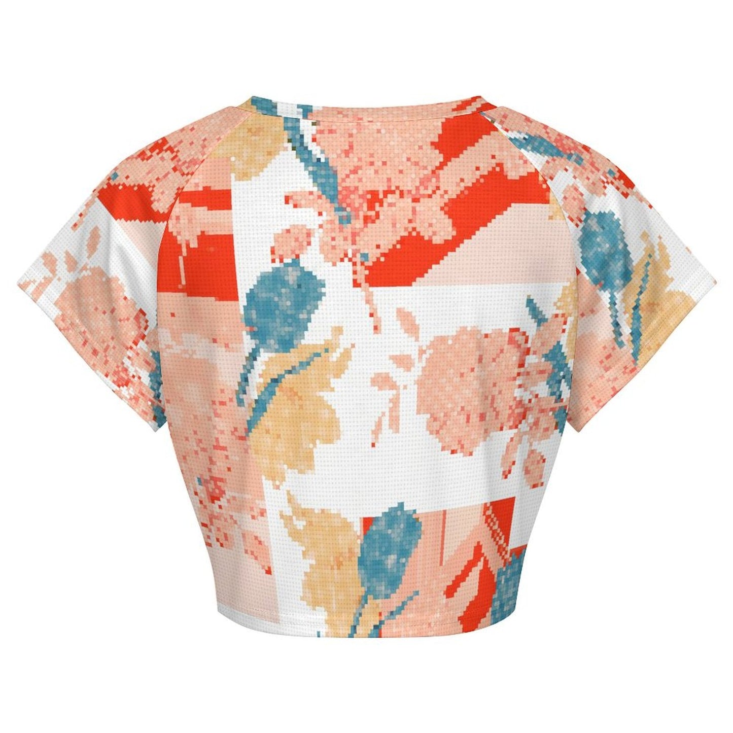 T-Shirt Crop Raglan Personalizzata | Maglietta Corta da Ragazza con Foto