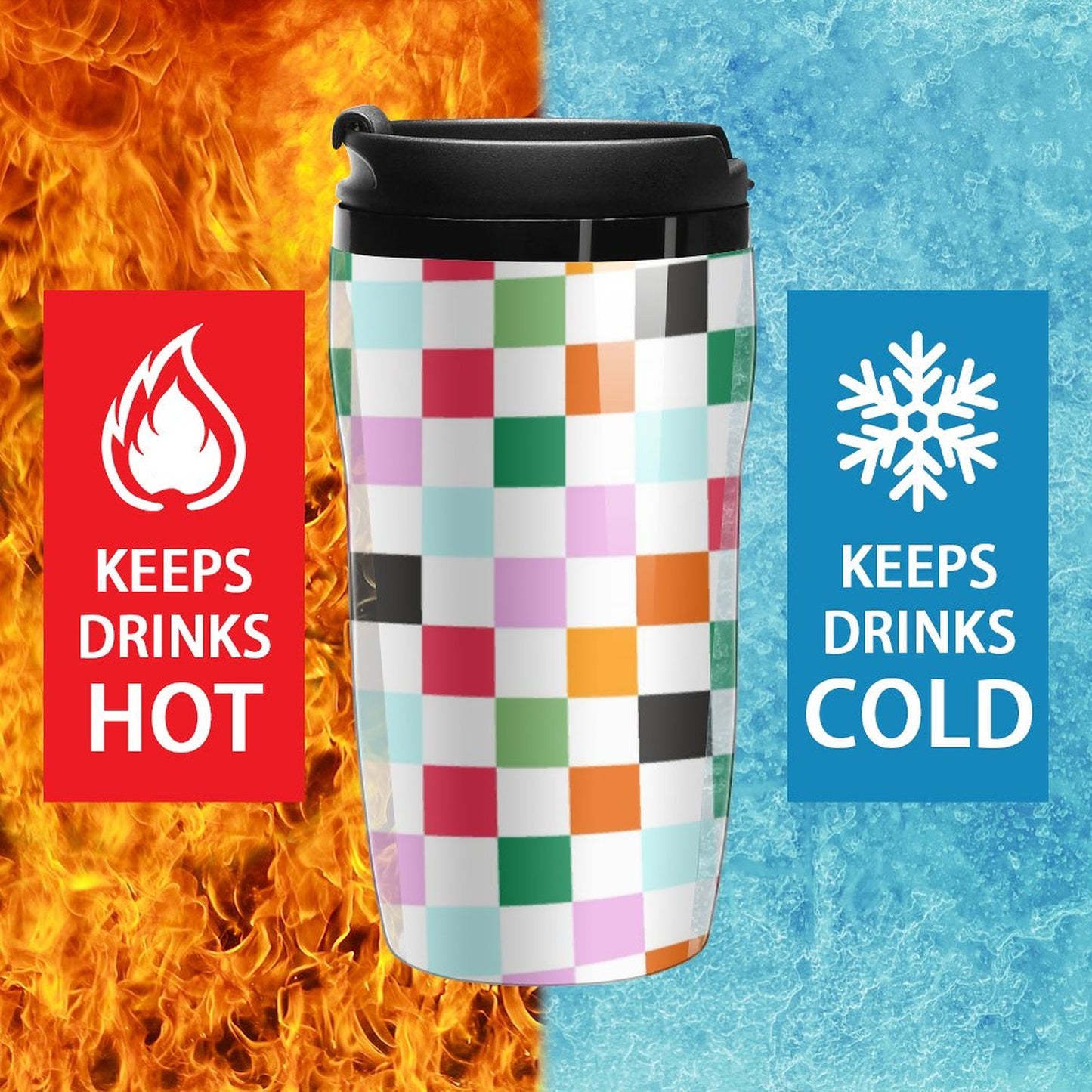 Tazza Viaggio Doppia Parete Personalizzata | Tumbler Plastica Termico