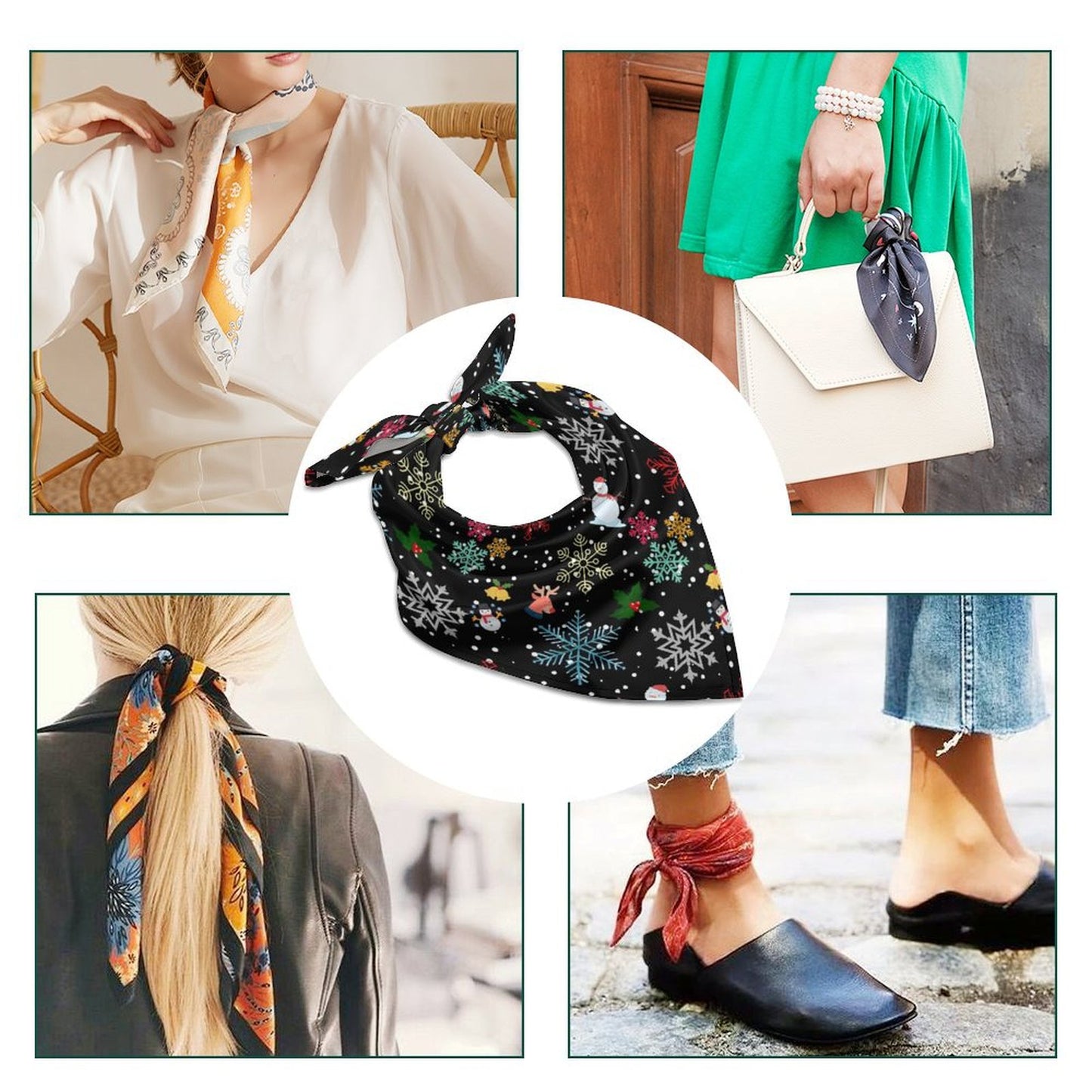 Foulard Quadrato Seta Personalizzato | Stampa Unica | Accessorio Elegante