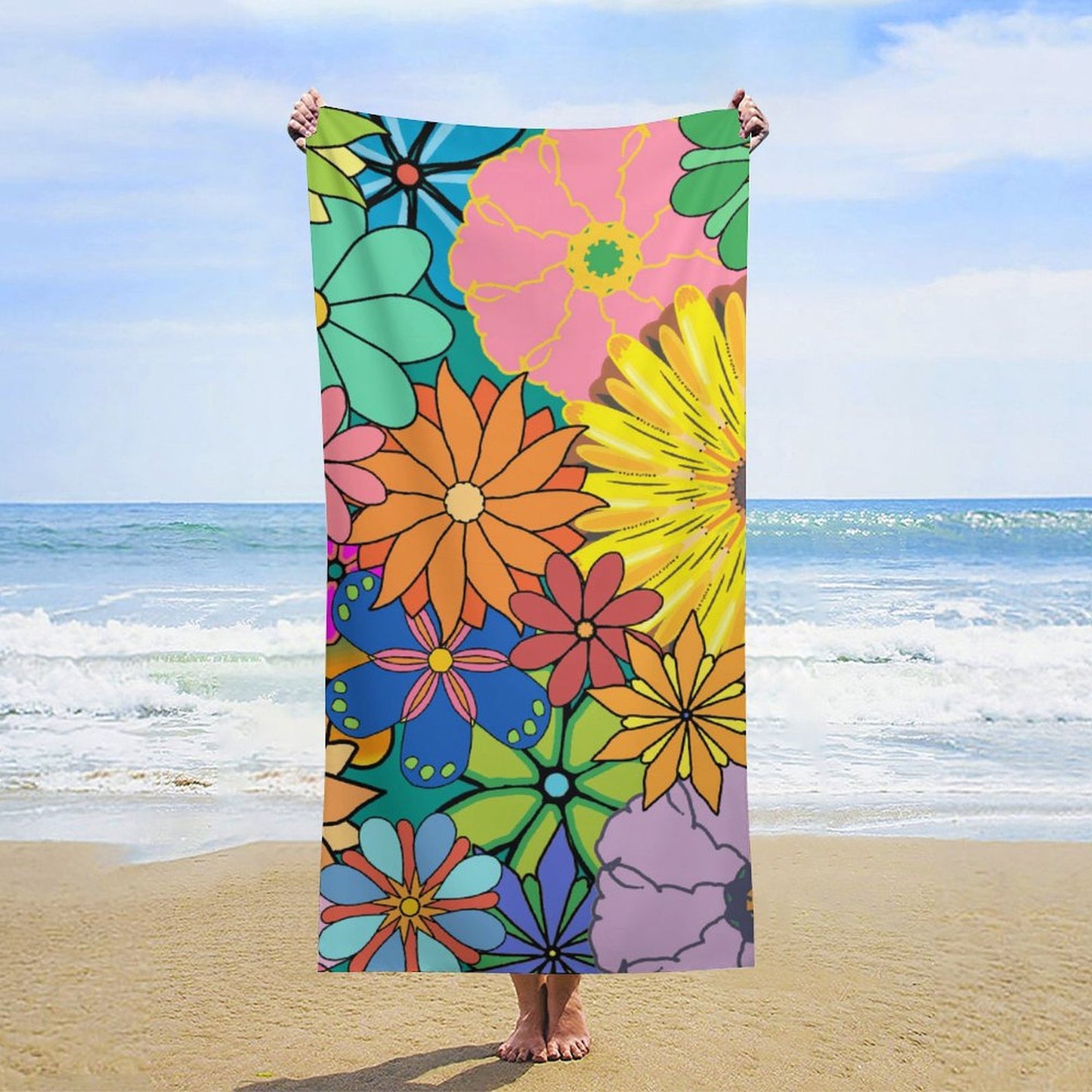 Telo Mare Grande Personalizzato 160x80cm | Microfibra | Stampa Unica