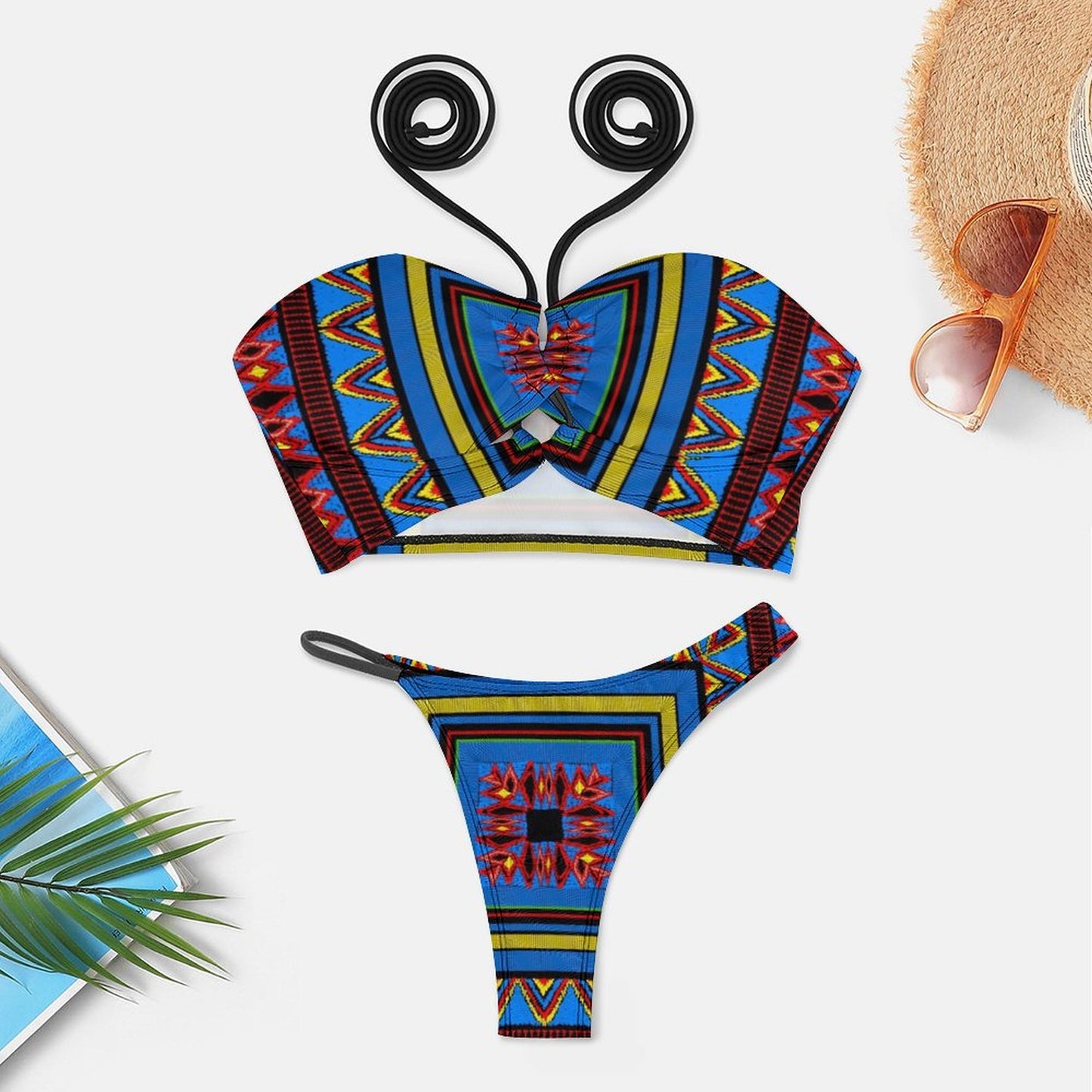Bikini Personalizzato Donna | Stampa Unica | Costume Due Pezzi Lucido Sexy