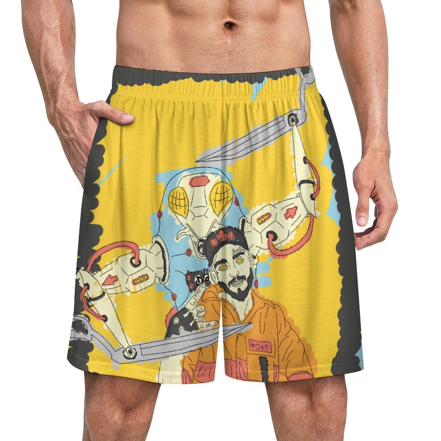 Pantaloncini Pigiama Personalizzati in Seta di Ghiaccio | Comfort Traspirante