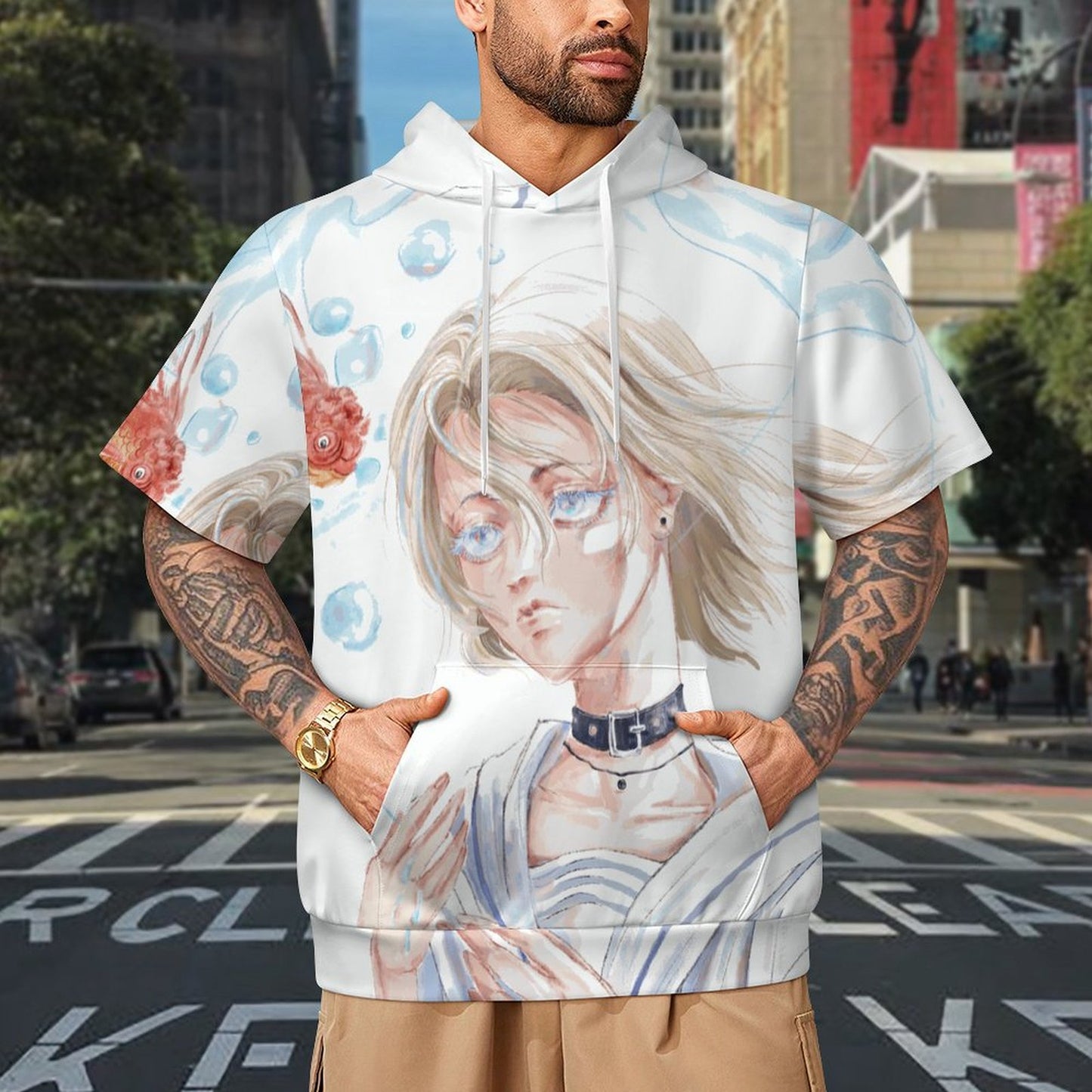 Felpa Uomo Maniche Corte Personalizzata | Tessuto Tecnico Air Layer