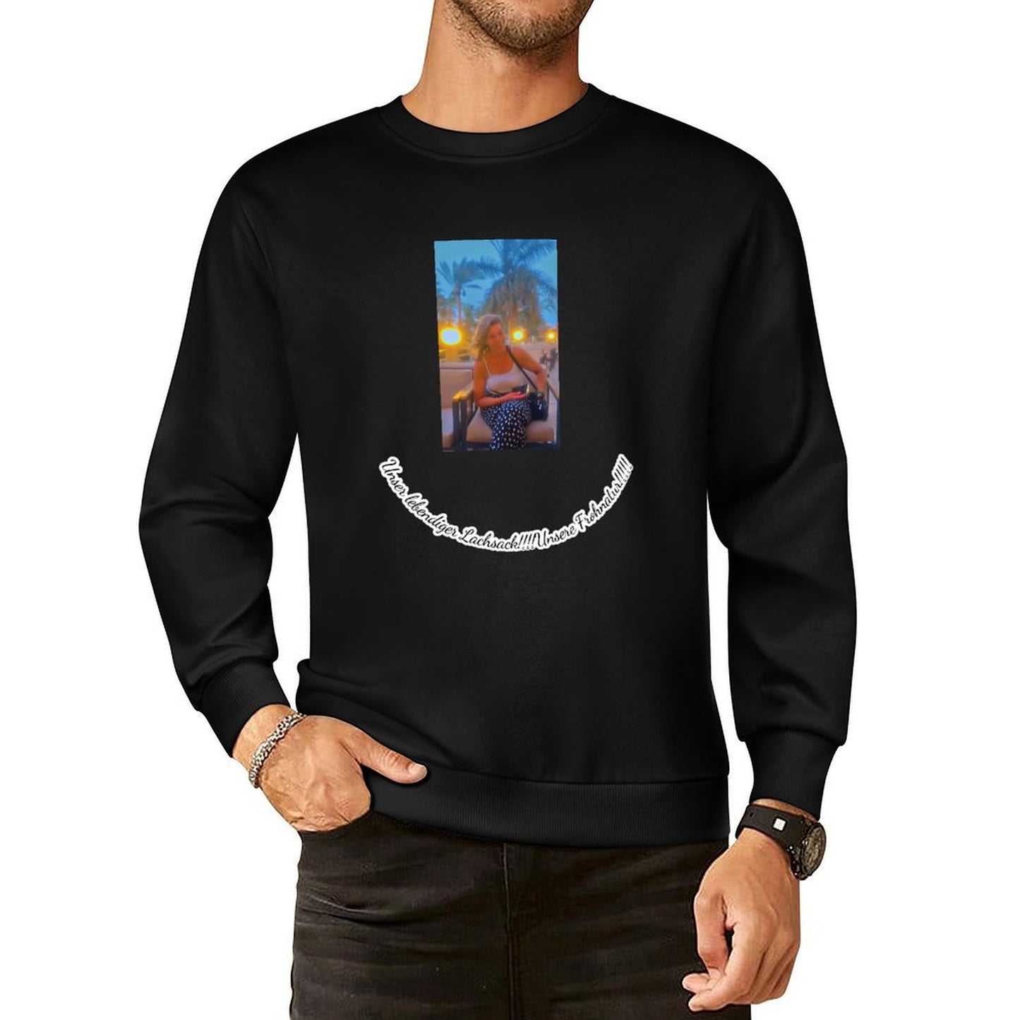 Felpa Cotone Personalizzata Unisex | Stampa Fronte e Retro con Foto