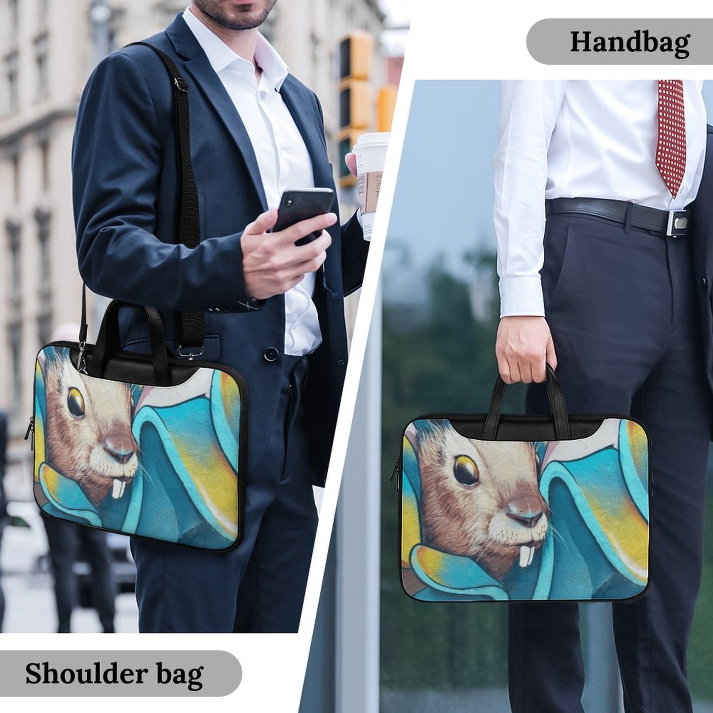 Borsa Porta PC Personalizzata con Logo | Regalo Aziendale in Pelle PU