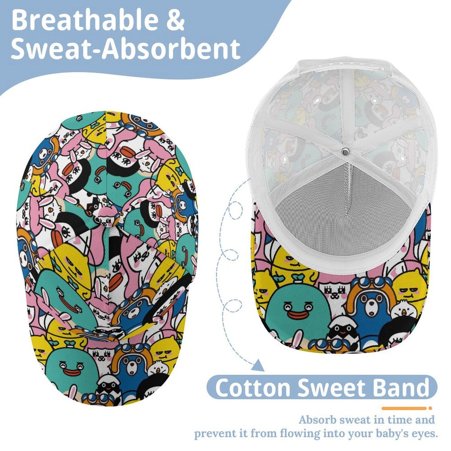 Cappellino Bambini Personalizzato con Foto | Berretto da Baseball Regolabile