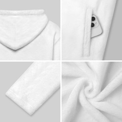 Giacca Pile Donna con Cappuccio e Zip Personalizzabile