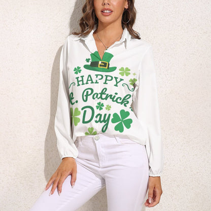 Camicia Donna Vintage Custom | V-Neck & Manica Lunga | Stile Boho Chic