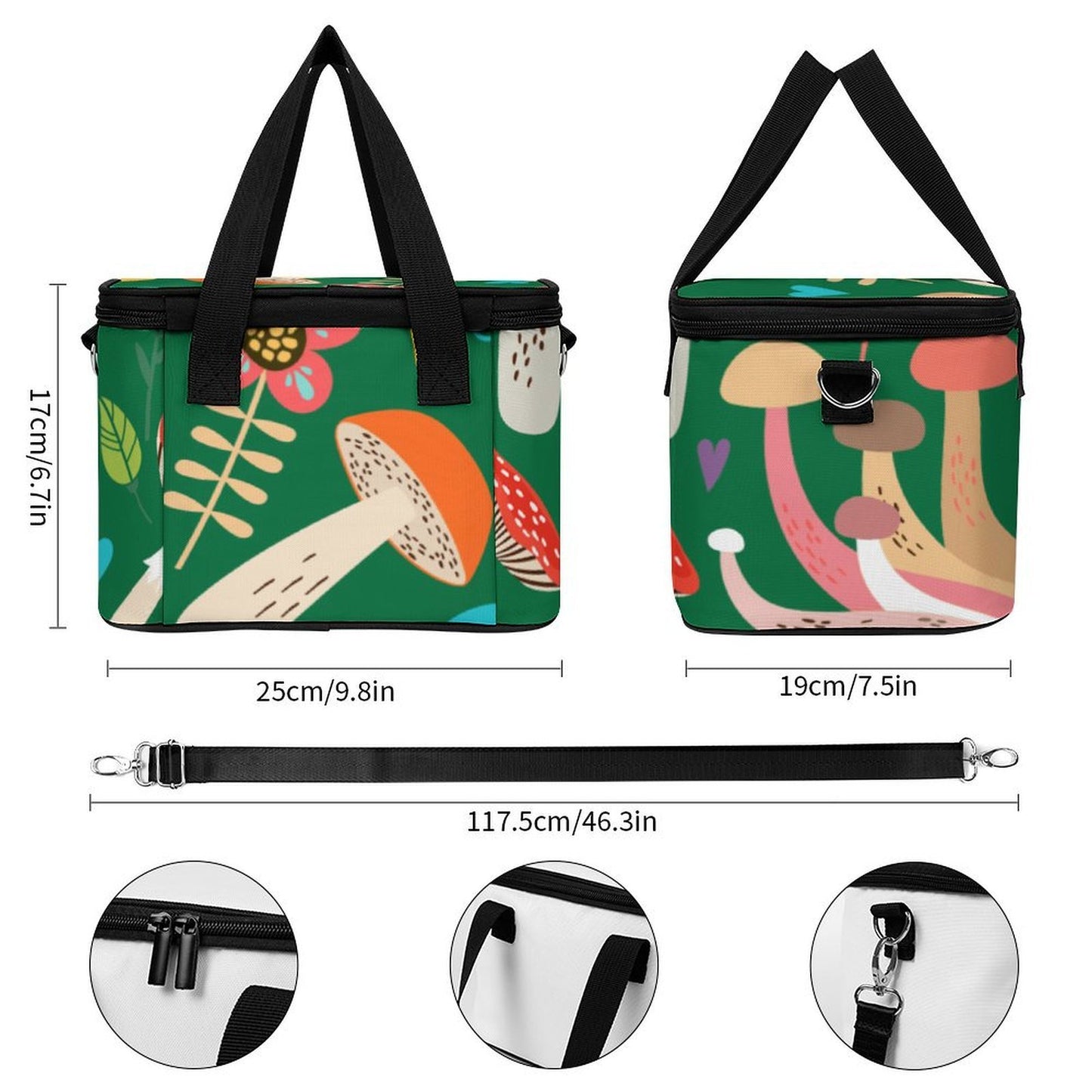Borsa Termica Porta Pranzo Impermeabile Personalizzata in Oxford 600D