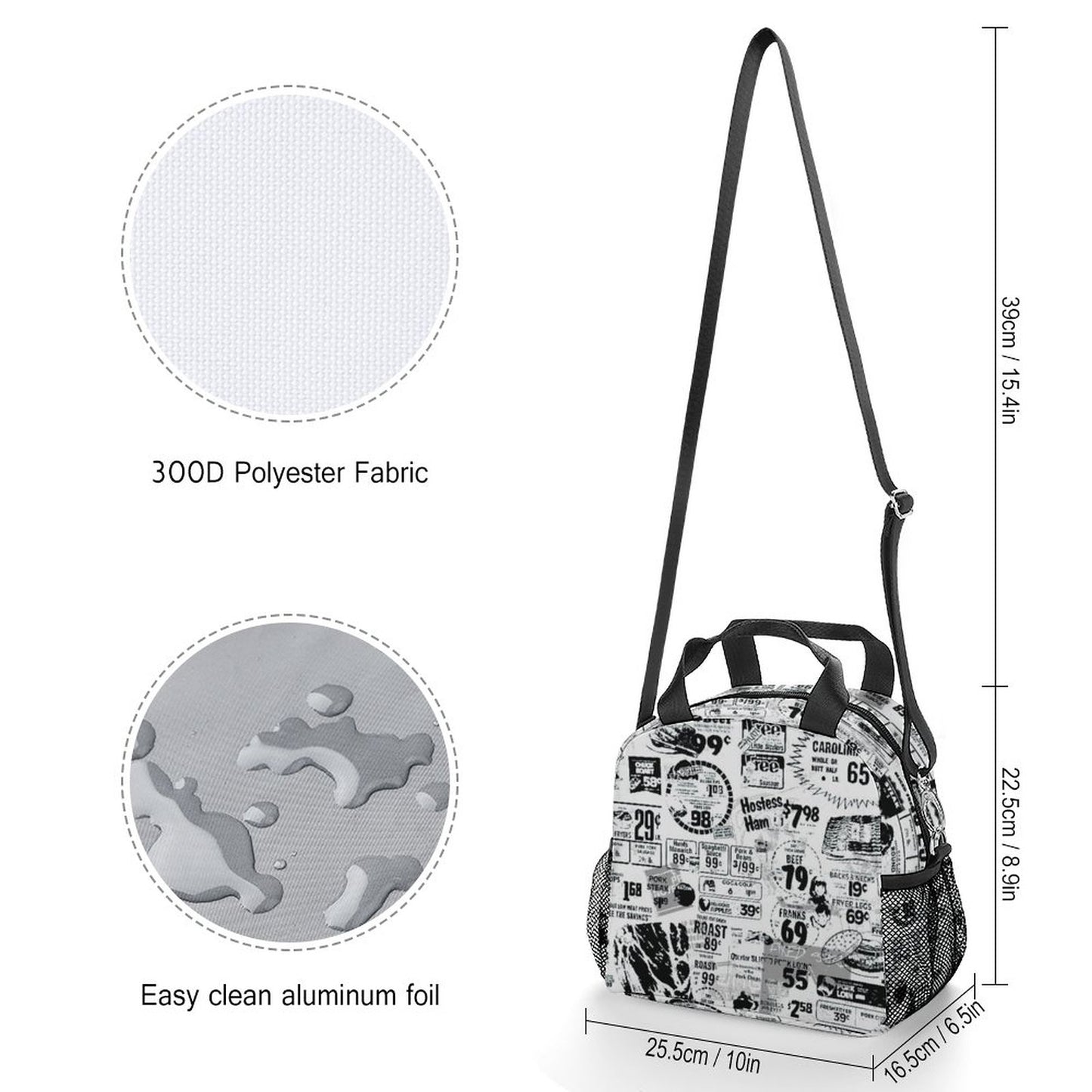 Borsa Pranzo Termica a Tracolla Personalizzata | Lunch Box Isolante