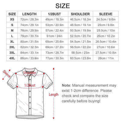 Camicia Uomo Cotone Colletto Classico Manica Corta Personalizzabile