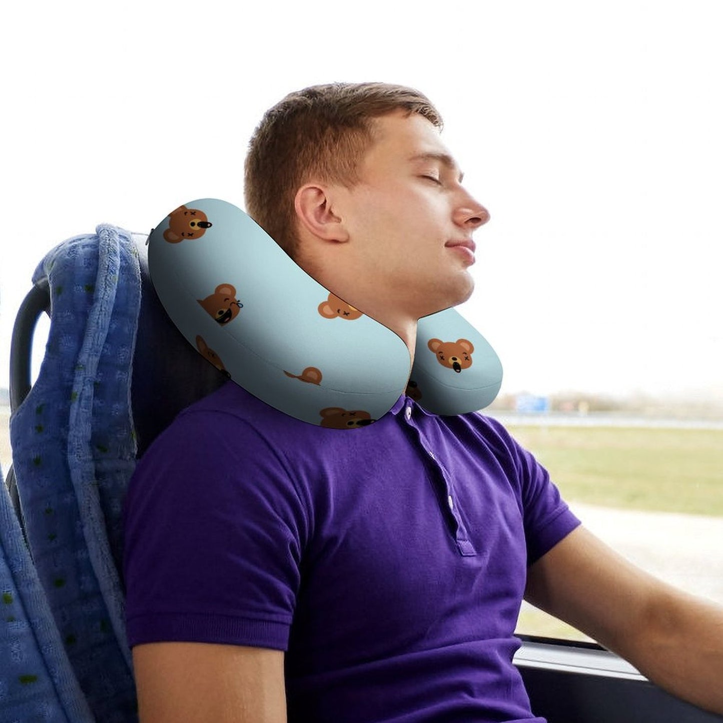 Cuscino da Viaggio Personalizzato in Memory Foam | con Foto o Nome