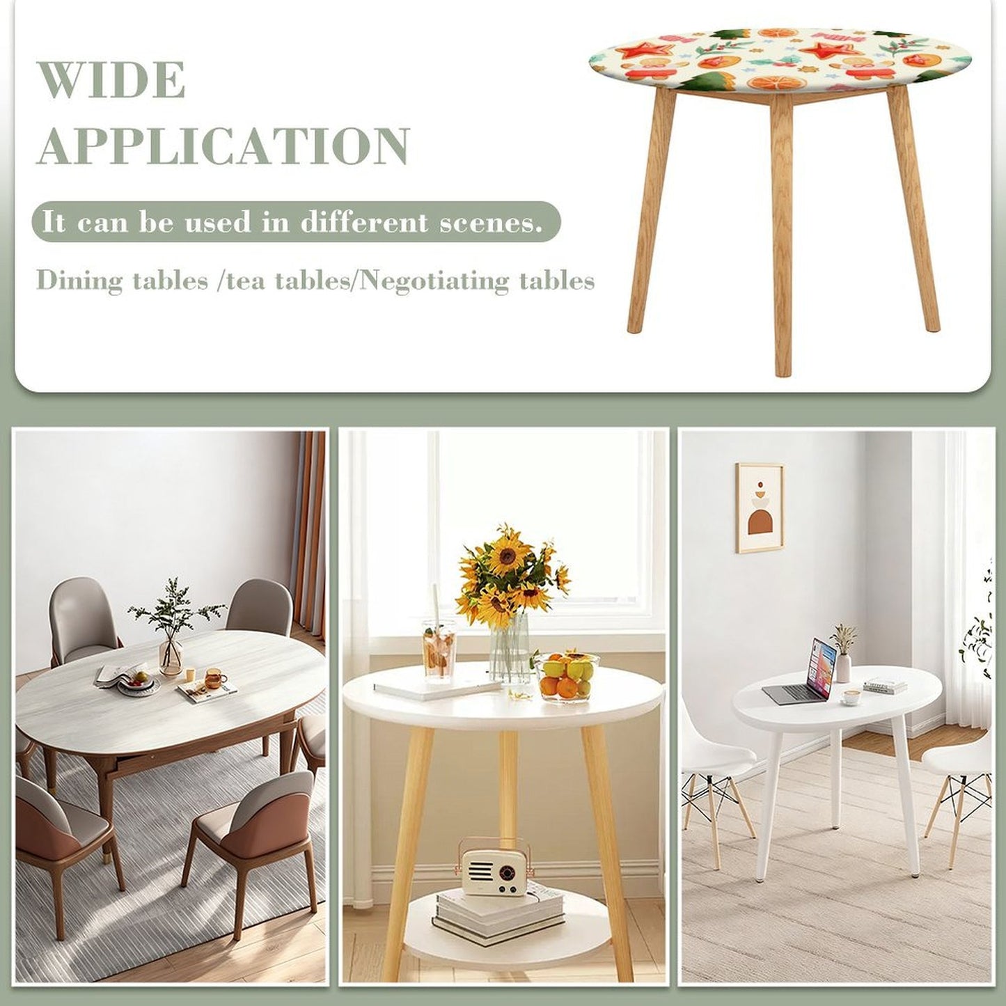 Copritavolo Ovale Elasticizzato Personalizzato | Vestibilità Perfetta