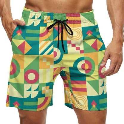 Beach Pants Green, Puzzle, Abstract Pattern