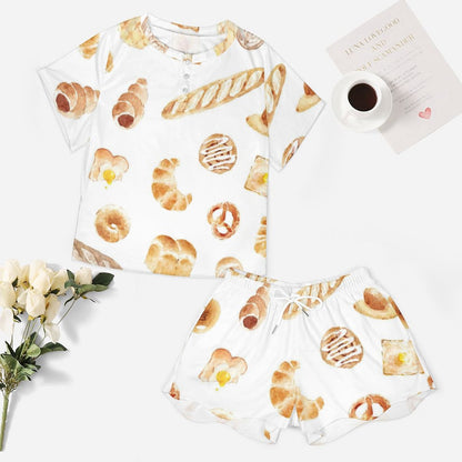 Set Loungewear Donna Personalizzato | Pigiama Corto Effetto Cotone