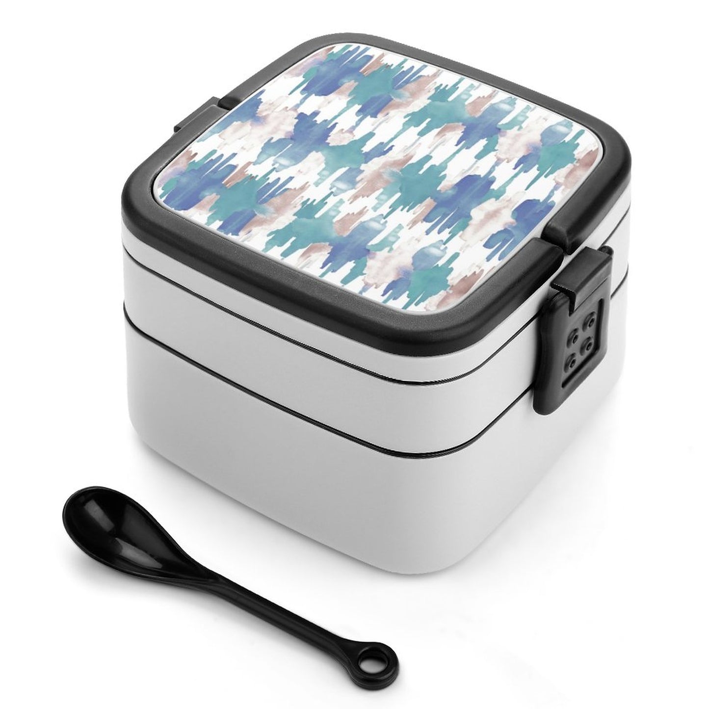 Bento Box Doppio Strato | Porta Pranzo 1000ml Personalizzato con Posate