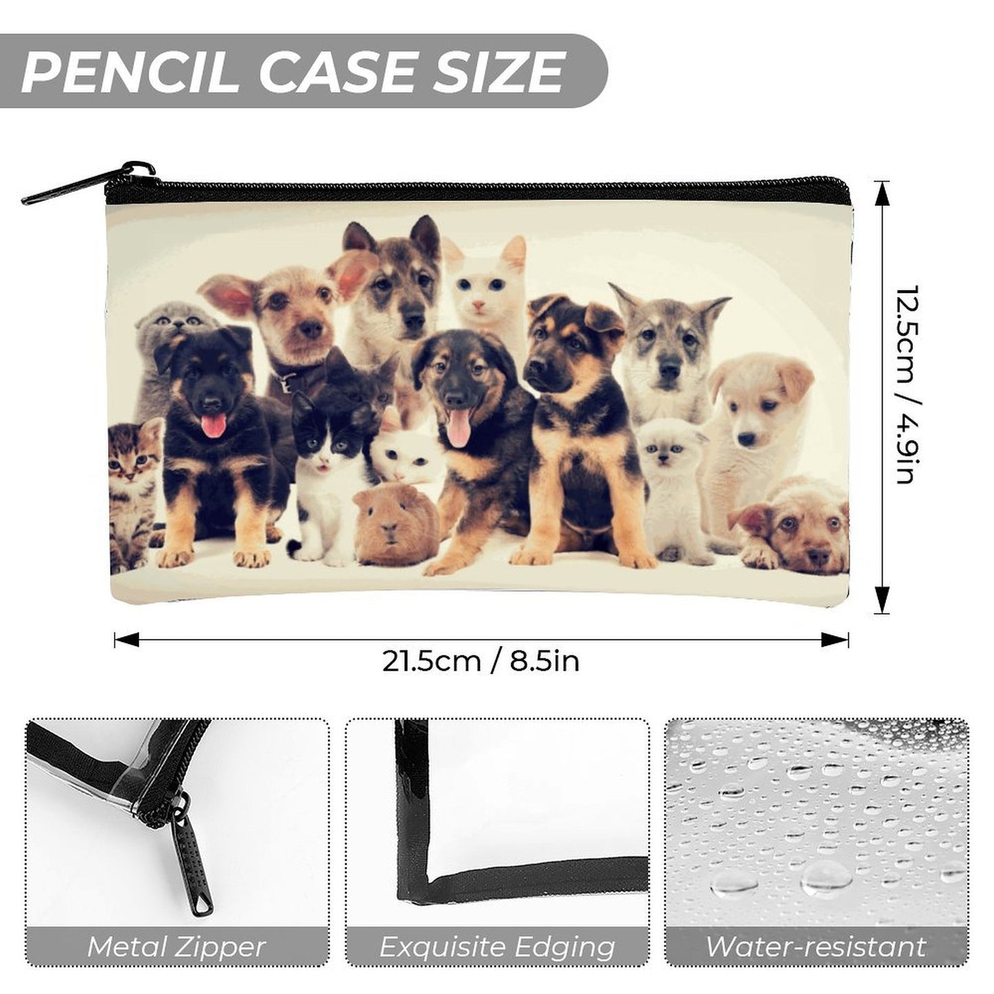 Set Borsa Trasparente 3 Pezzi Personalizzabile in PVC — Zaino, Borsa a Mano e Pochette