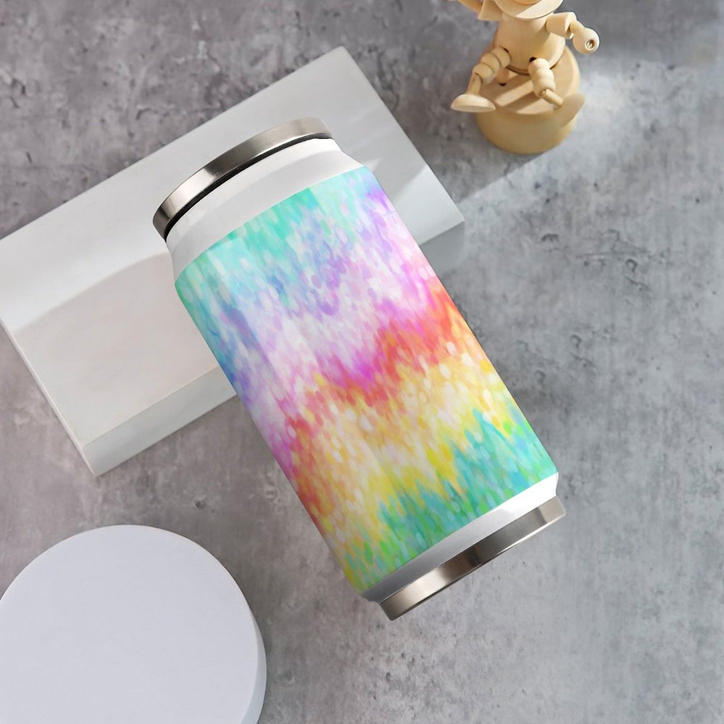 Bicchiere Termico Personalizzato | Tumbler Acciaio Inox con Cannuccia
