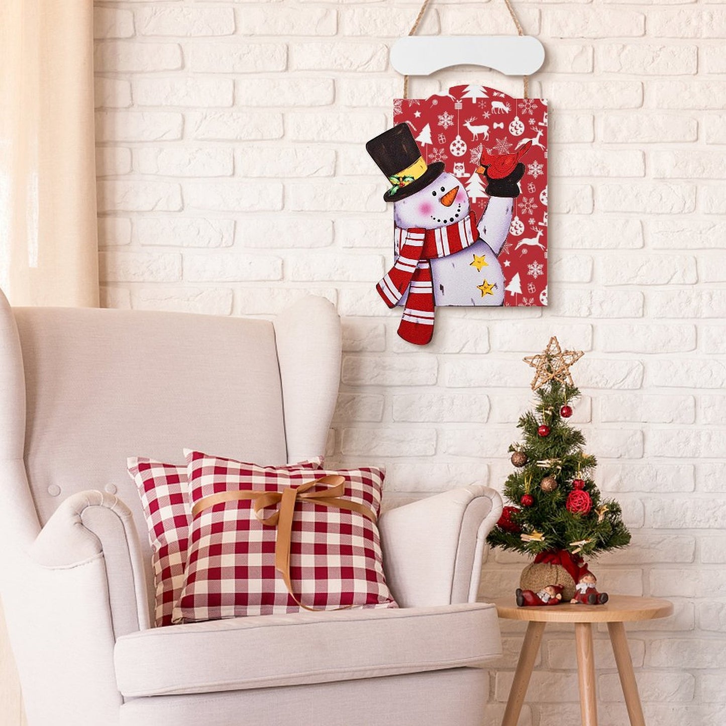 Quadro Natalizio in Legno da Parete | Il Tuo Sorriso d'Inverno