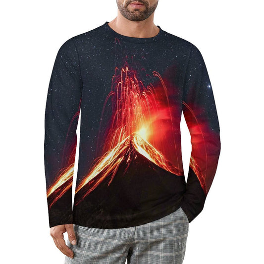 T-shirt Uomo Manica Lunga Personalizzata | Stampa Integrale su Piqué