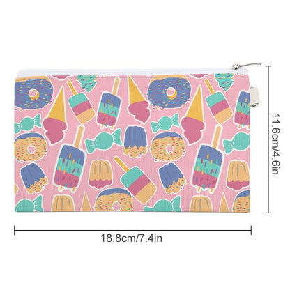 Portamonete Canvas Personalizzato | Organizer Minimalista in Tela Zip