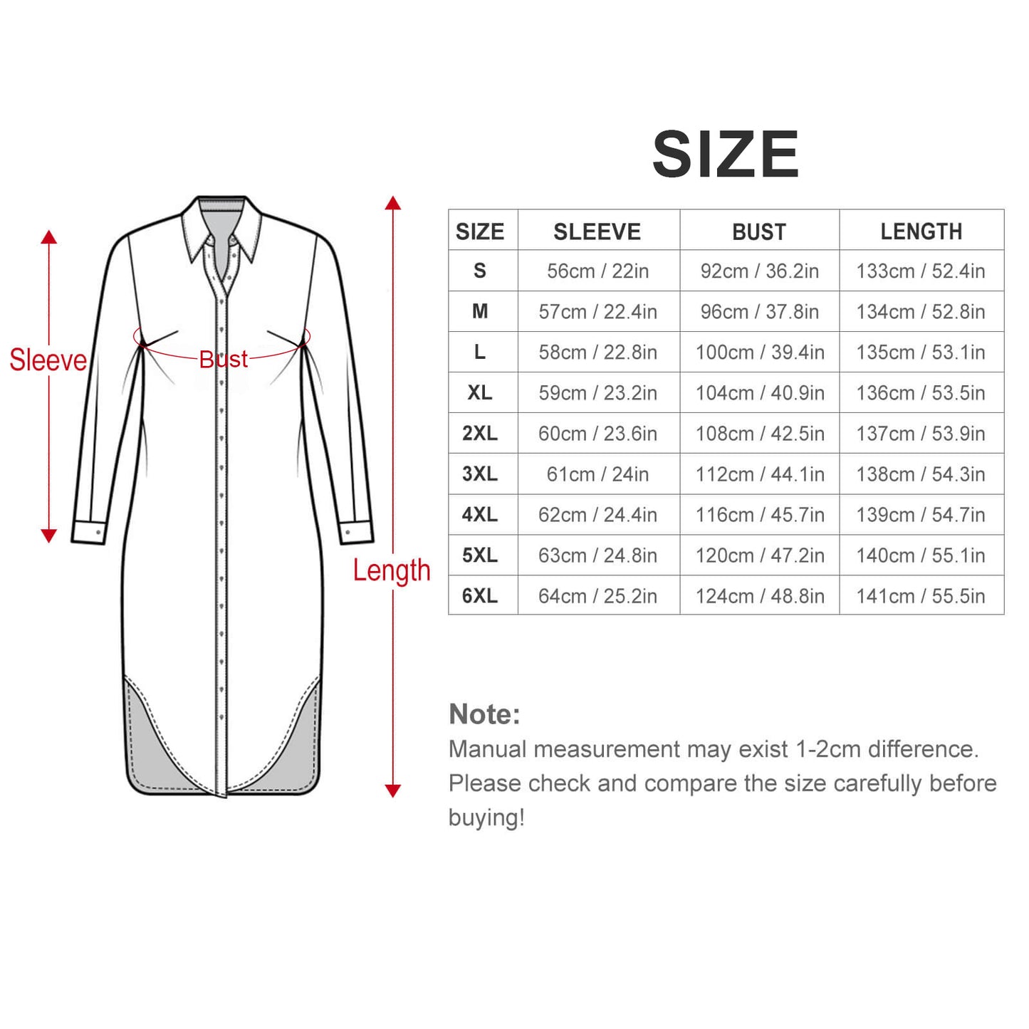 Abito Chemisier Personalizzato | Vestito Camicia Lungo con Foto