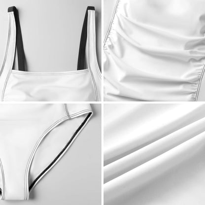Costume Intero Personalizzato Scollo a Quadrato - Effetto Modellante