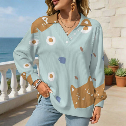 Maglione Donna Scollo a V Personalizzabile