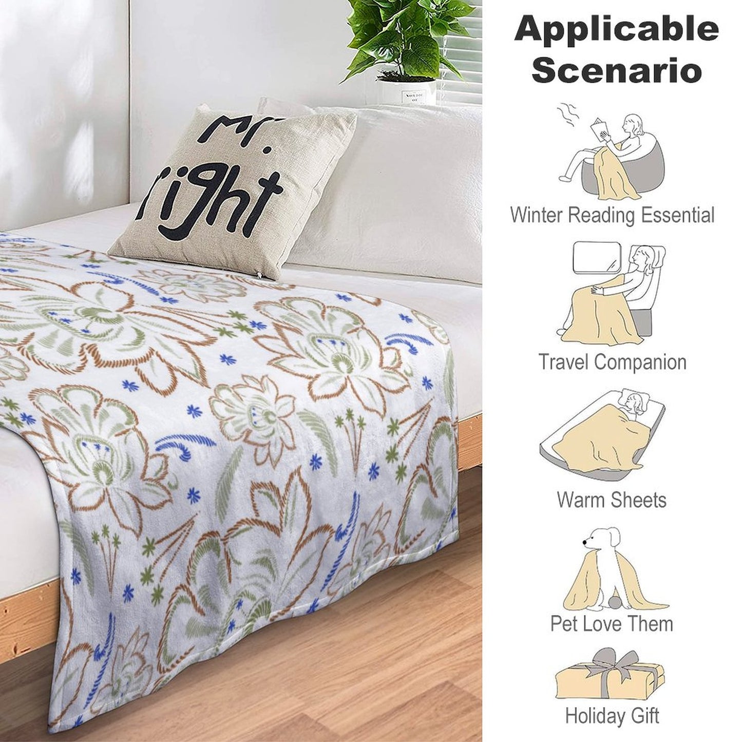 Coperta in Flanella Personalizzata | Foto & Testo (Anti-Pelucchi)