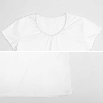 T-Shirt Donna Scollo V Personalizzata VT | Stampa Unica | Poliestere/Spandex