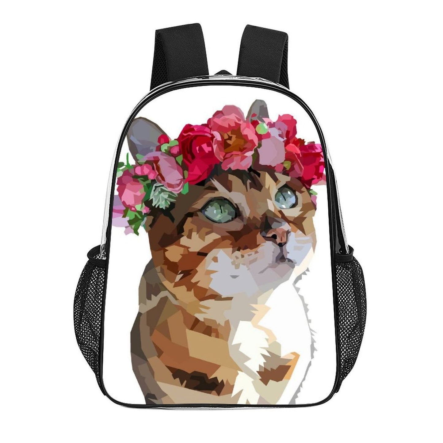 Zaino Trasparente Personalizzato 17" in PVC Heavy-Duty con Spallacci Ammortizzati