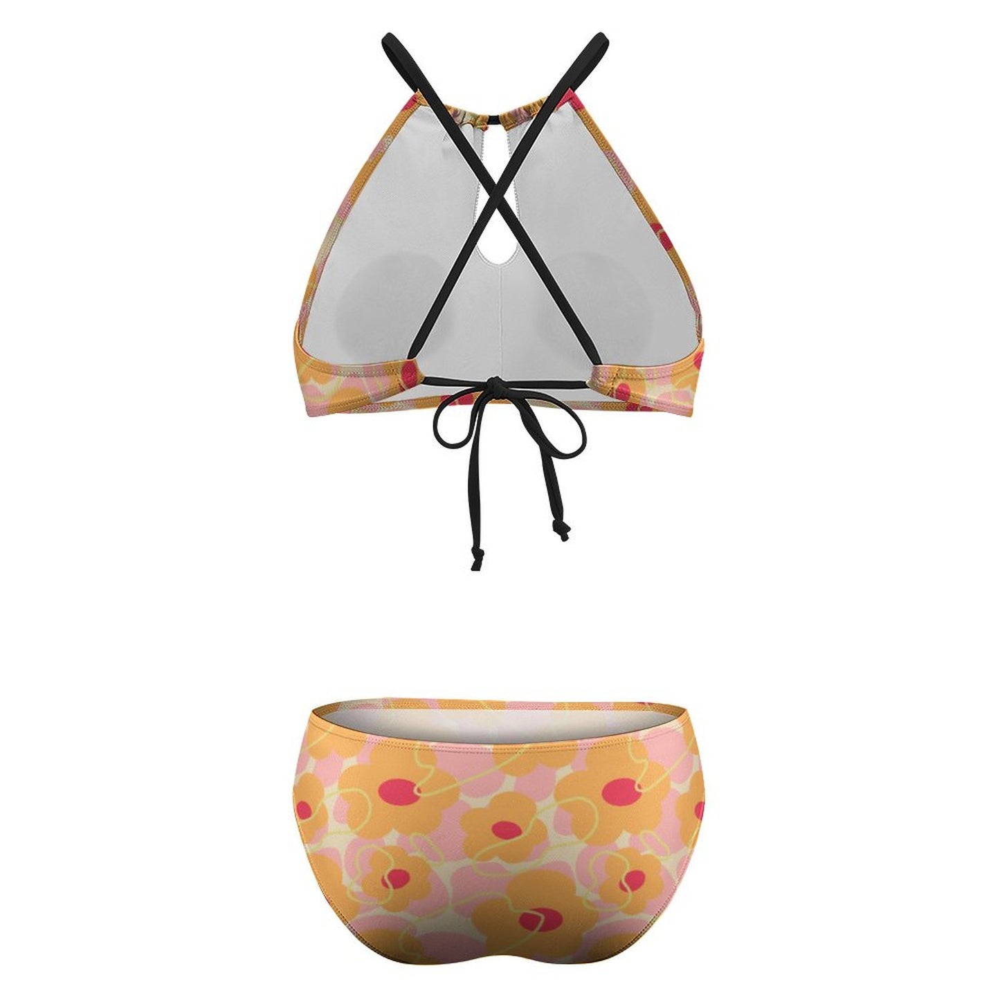 Bikini Halter Personalizzato | Costume 2 Pezzi Regolabile | Stampa HD