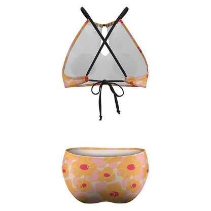 Bikini Halter Personalizzato | Costume 2 Pezzi Regolabile | Stampa HD