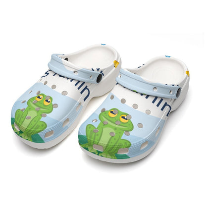 Platform Clogs con Tacco Personalizzati in EVA con Stampa Grafica su Misura