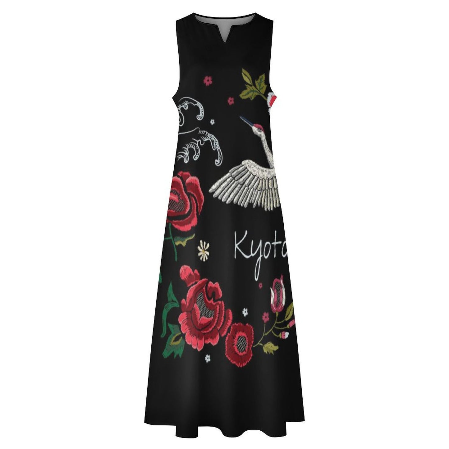 Abito Lungo Senza Maniche Personalizzabile | Vestito Elegante da Donna