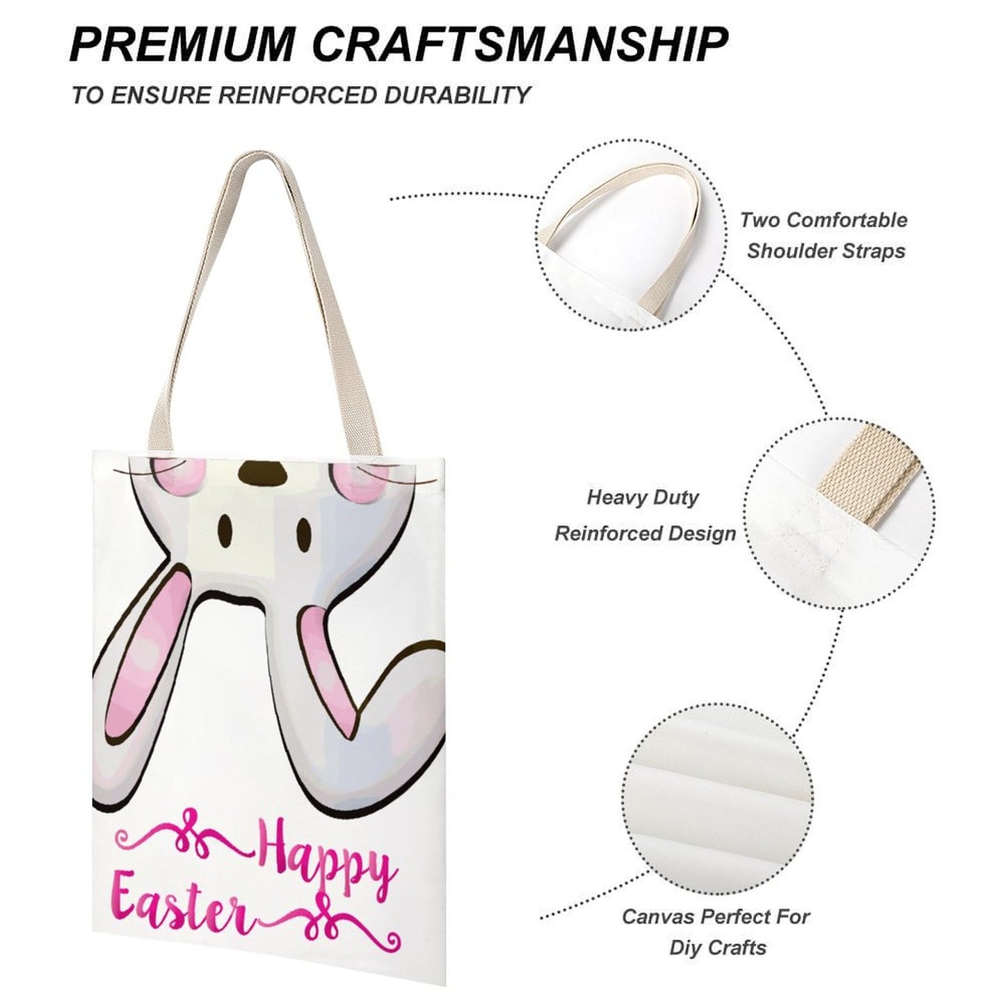 Tote Bag Canvas 35x45cm | Borsa Spalla Manici Cotone Custom