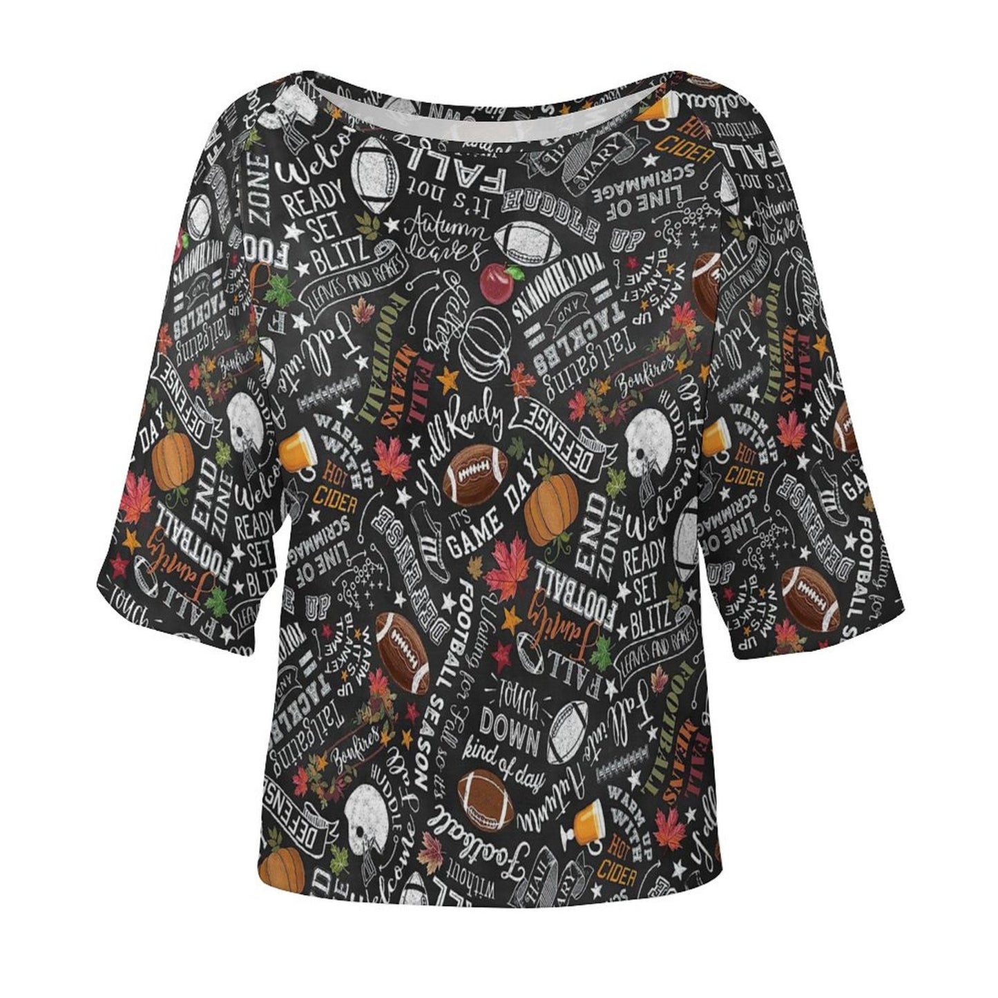 Top Oversize Collo a Barca | T-Shirt Batwing & Slouchy Chic