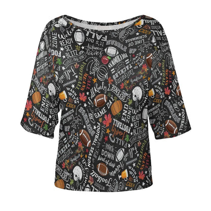 Top Oversize Collo a Barca | T-Shirt Batwing & Slouchy Chic