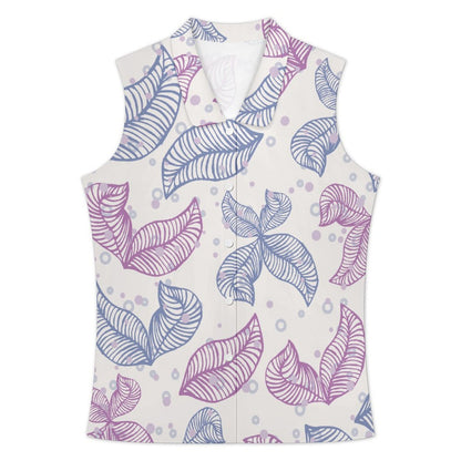 Camicia Donna Senza Maniche con Colletto e Bottoni Personalizzabile